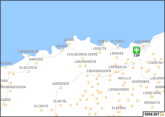 map of Cerro Cruz Blanca